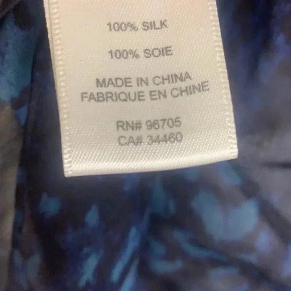 Rebecca Taylor Silk Navy Mermaid Tank Sleeveless Blouse Size 2 - Picture 5 of 8